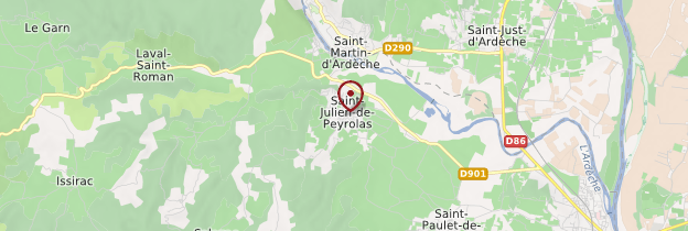 Carte Saint-Julien-de-Peyrolas - Languedoc-Roussillon
