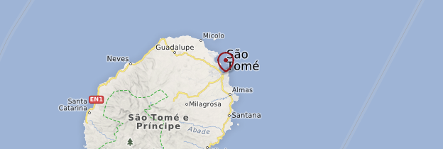 Carte Sao Tomé - Sao Tomé et Principe