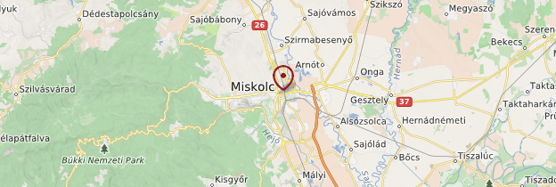 Carte Miskolc - Hongrie