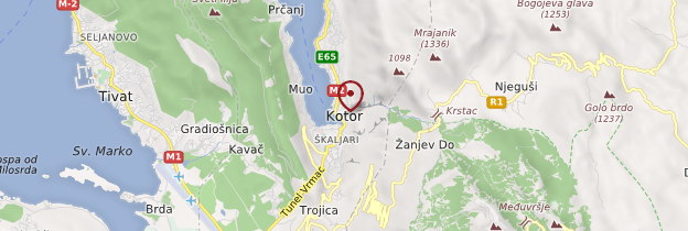 Carte Kotor - Monténégro