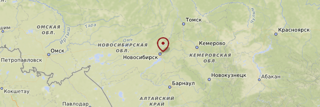 Carte Novossibirsk - Russie