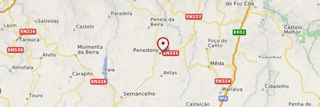 Carte Penedono - Portugal