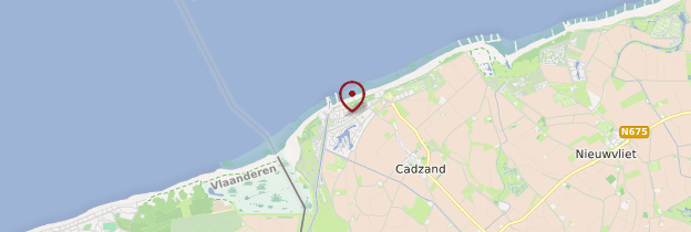 Carte Cadzand-Bad - Pays-Bas