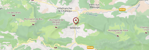 Carte Séderon - Ardèche, Drôme
