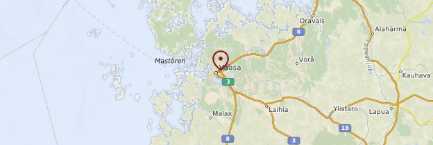Carte Vaasa - Finlande