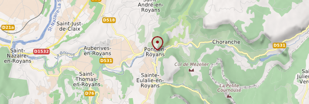 Carte Pont-en-Royans - Alpes