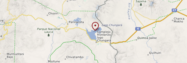 Carte Lago Chungara - Chili