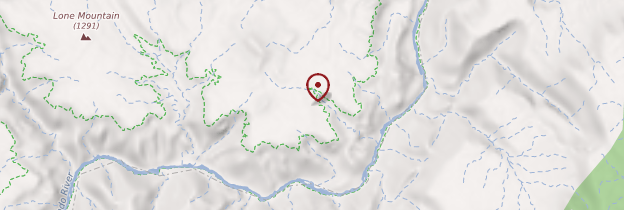 Carte Bright Angel Trail - Parcs nationaux de l'Ouest américain