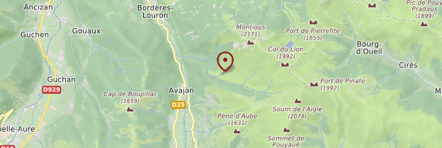 Carte Vallée du Louron  - Midi toulousain - Occitanie