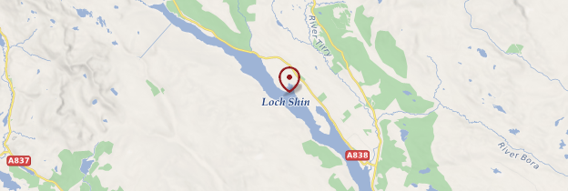 Carte Loch Shin - Écosse