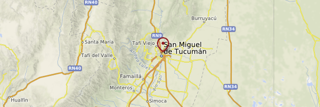 Carte Tucumán - Argentine
