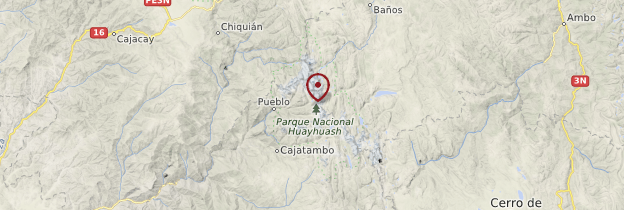 Carte Cordillère de Huayhuash - Pérou