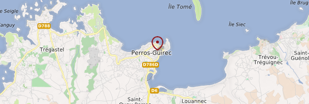 Carte Perros-Guirec (Perroz-Gireg) - Bretagne