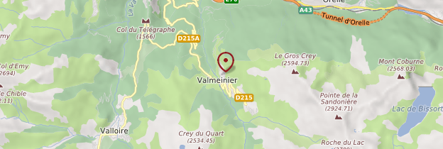 Carte Valmeinier - Alpes