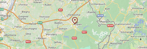 Carte Eupen - Belgique