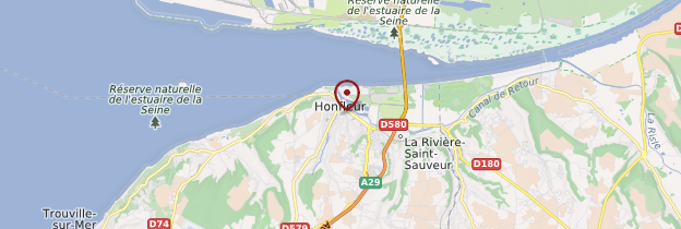 Carte Honfleur - Normandie