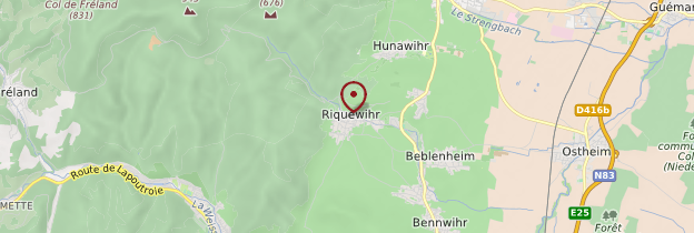 Carte Riquewihr - Alsace