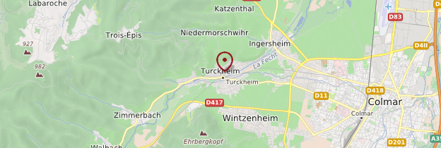 Carte Turckheim - Alsace