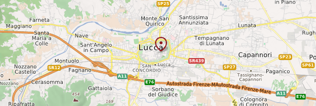 Carte Lucca (Lucques) - Toscane
