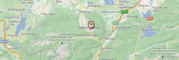 Carte Oberammergau - Allemagne