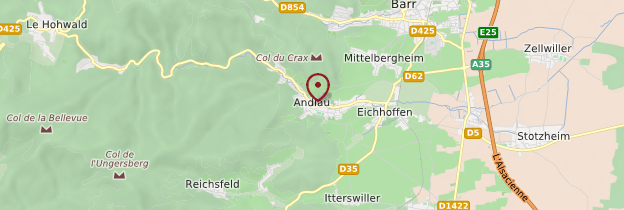 Carte Andlau - Alsace
