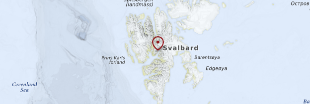 Carte Archipel du Svalbard - Norvège