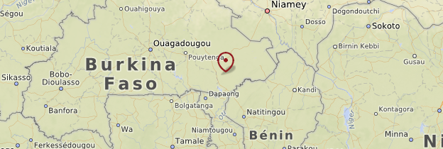 Carte Sud-Est - Burkina Faso