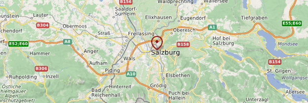 Carte Pays de Salzbourg - Autriche