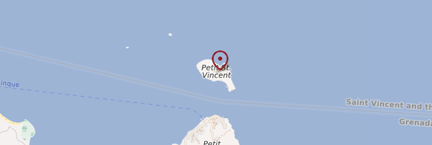 Carte Petit-Saint-Vincent - Saint-Vincent-et-les-Grenadines
