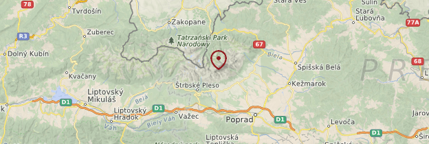 Carte Hautes Tatras - Slovaquie