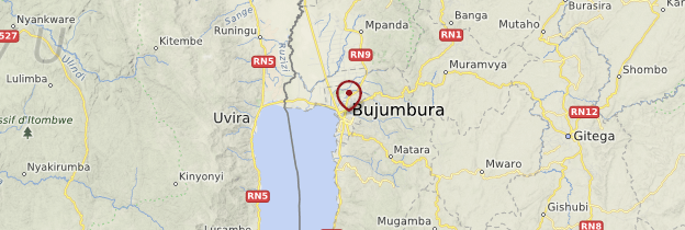 Carte Bujumbura - Burundi