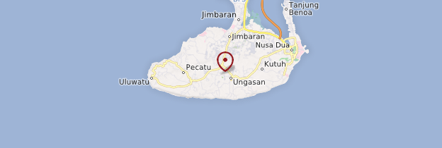 Carte Presqu'île de Bukit - Bali