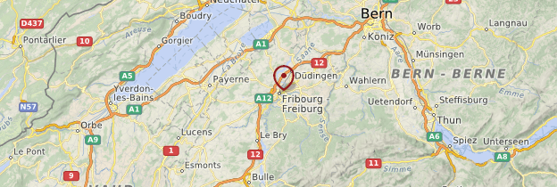 Carte Pays de Fribourg - Suisse