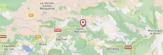 Carte Saint-Nectaire - Auvergne