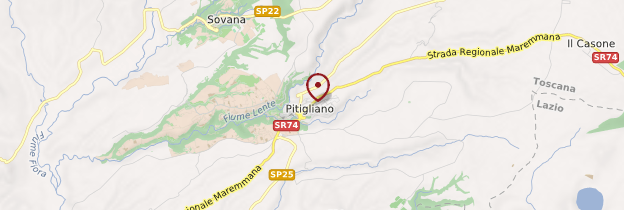 Carte Pitigliano - Toscane