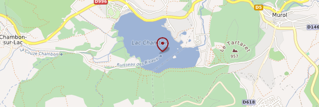 Carte Lac Chambon - Auvergne