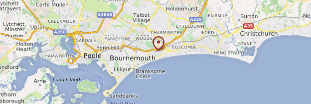 Carte Bournemouth - Angleterre