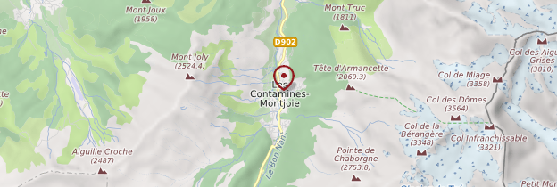 Carte Les Contamines-Montjoie - Alpes