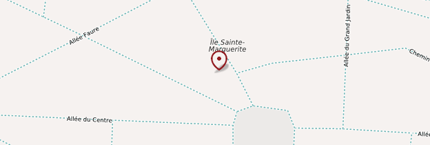 Carte Île Sainte-Marguerite - Côte d'Azur