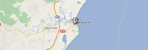 Carte Port Macquarie - Australie