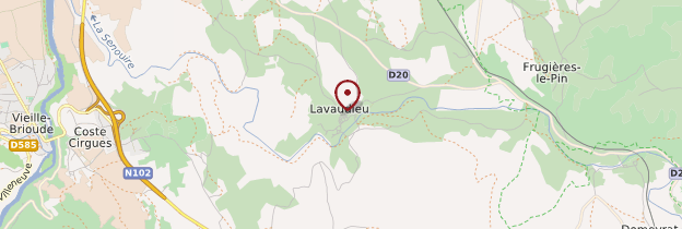 Carte Lavaudieu - Auvergne