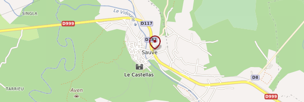 Carte Sauve - Languedoc-Roussillon