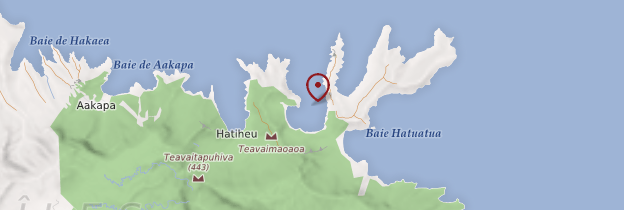 Carte Baie d'Anaho - Polynésie française