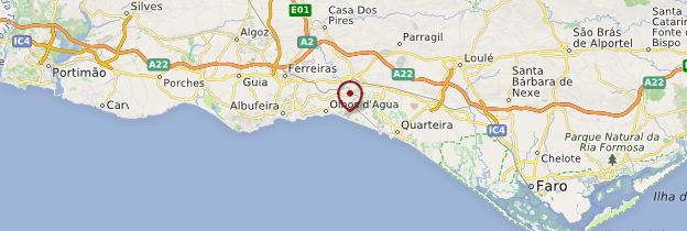 Carte Praia de Falésia - Algarve