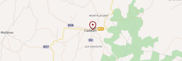 Carte Cadouin - Périgord - Dordogne