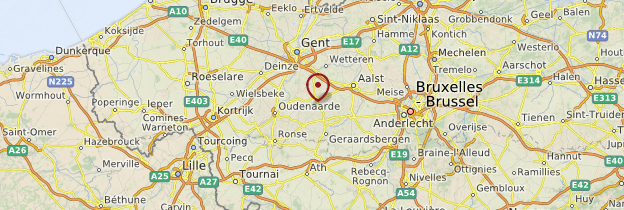 Carte Ardennes flamandes - Belgique
