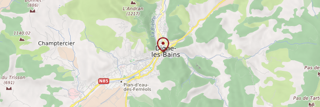 Carte Digne-les-Bains - Provence