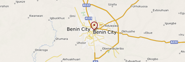 Carte Benin City - Nigeria