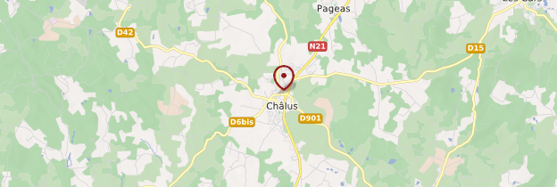 Carte Châlus - Limousin