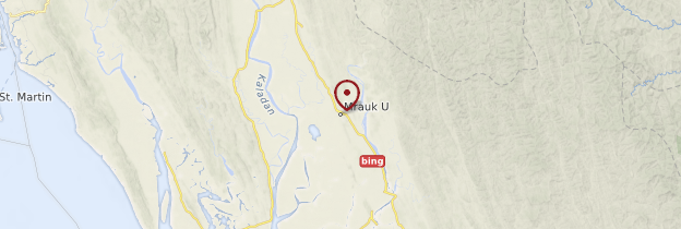 Carte Mrauk-U - Birmanie